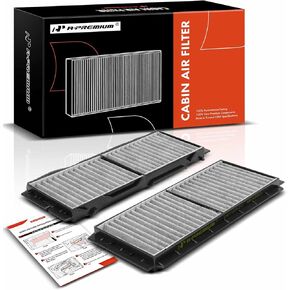 A-Premium 2-PC Cabin Air Filter with Activated Carbon Compatible with Mazda Models - 3 2010 2011 2012 2013, Replace# BBM461J6X, C16098