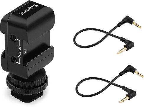 دعامة حذاء مزدوجة باردة من PROAIM Snaprig لجهاز Rode Wireless GO وSaramonic Blink 500 Mics. لمدونات الفيديو لشخصين | لنظام الميكروفون، والكاميرا، والقفص، ومقبض المقبض (CA270) in Saudi Arabia