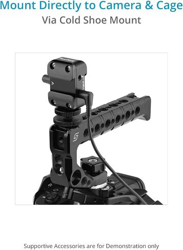 دعامة حذاء مزدوجة باردة من PROAIM Snaprig لجهاز Rode Wireless GO وSaramonic Blink 500 Mics. لمدونات الفيديو لشخصين | لنظام الميكروفون، والكاميرا، والقفص، ومقبض المقبض (CA270) in Saudi Arabia