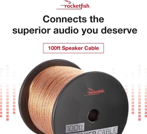 Rocketfish- 16 Gauge Speaker Wire (100') in Kuwait