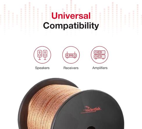 Rocketfish- 16 Gauge Speaker Wire (100') in Kuwait