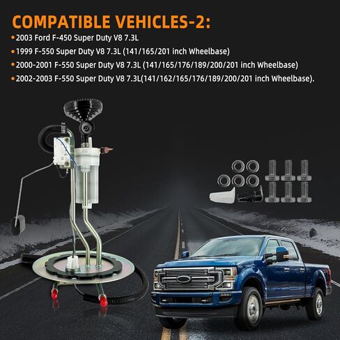 وحدة إرسال خزان الوقود متوافقة مع Ford F-350 F-450 F-550 Super Duty Chassis Cab V8 7.3L 1999-2003 استبدال F81Z9275DA، F81Z9275DB، PS121، FG295A in Kuwait