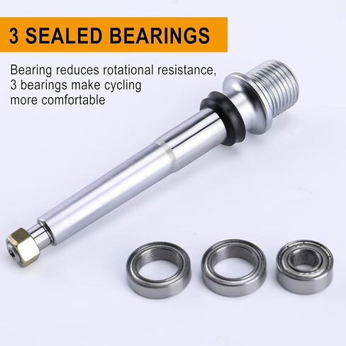 دواسات الدراجة الجبلية CXWXC - منصة دواسات دراجة مقاس 9/16 بوصة - 3 دواسات MTB مختومة، دواسات مسطحة خفيفة الوزن لدراجة الطرق الجبلية BMX MTB in Kuwait