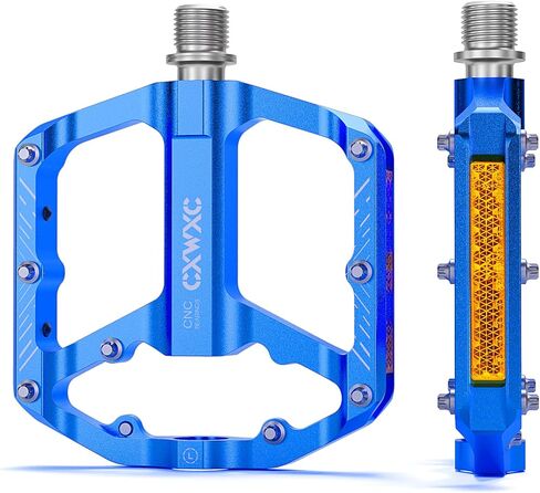 دواسات الدراجة الجبلية CXWXC - منصة دواسات دراجة مقاس 9/16 بوصة - 3 دواسات MTB مختومة، دواسات مسطحة خفيفة الوزن لدراجة الطرق الجبلية BMX MTB in Kuwait