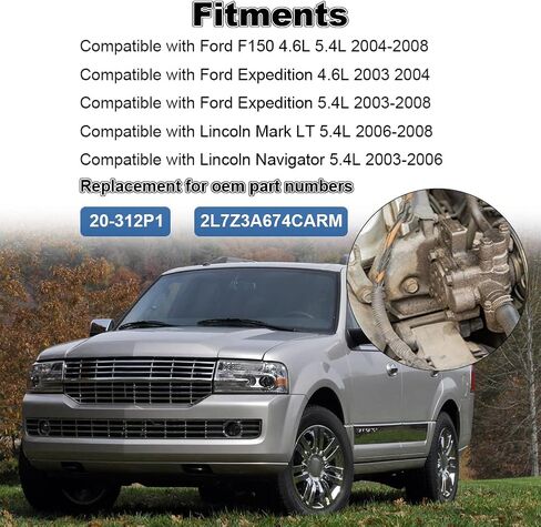 مضخة توجيه كهربائية مع بكرة متوافقة مع Ford Expedition 2003 2004 2005 2006، Ford F-150 2004 2005 2006 2007 2008، Lincoln Navigator وMark LT، بديلة لـ 20-312، 6L3Z3A674B in Saudi Arabia