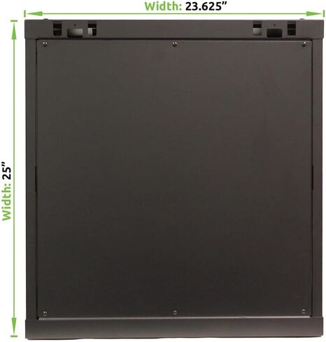 NavePoint 12U خادم شبكة مثبت على الحائط مقاس 19 بوصة خزانة حامل وقفل باب زجاجي مع أرفف in Kuwait