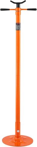 VEVOR SJS-10 Underhoist, Lifting from 38.4" to 74.8" 3/4 Ton Capacity Under Hoist Jack Stand, Bearing Mounted Spin Handle, Two Wheels, Self-Locking Threaded Screw, Support Vehicle Components, Orange in Saudi Arabia