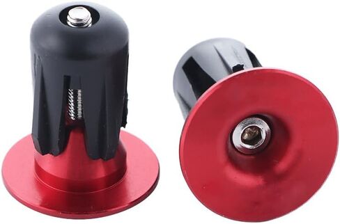 1 Pair Bar End Plugs Aluminum Bicycle Handlebar End Caps Bicycle Handlebar Handle Grip Handlebar Plug for Most Bicycle Road Bike Mountain Bike(Silver) in Saudi Arabia