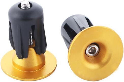 1 Pair Bar End Plugs Aluminum Bicycle Handlebar End Caps Bicycle Handlebar Handle Grip Handlebar Plug for Most Bicycle Road Bike Mountain Bike(Silver) in Saudi Arabia