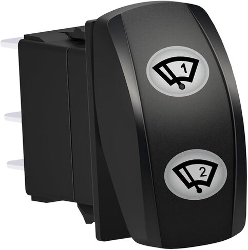 Trim Tabs Left Momentary Rocker Switch 7PIN DPDT (ON) Off (ON) Blue Led 3 Positions Waterproof for 12V Marine Boat Car Vehicles Accessories Replacement in Kuwait