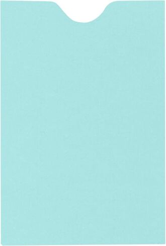 أكمام بطاقات الائتمان من LUXPaper | 2 3/8 بوصة × 3 1/2 بوصة | رغوة البحر الزرقاء | 80 رطل. نص | 50 الكمية in Saudi Arabia