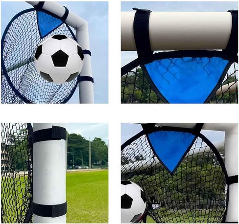 2 Pcs Soccer Targets for Goals Training - Soccer Targets for Goals Black Soccer Targets Attach to Goals Soccer Goal Target Training Equipment Soccer Goal Training Targets 21.6" X 27.5" in Kuwait