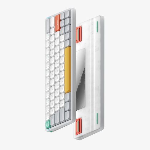 Nuphy Air60 V2 لوحة مفاتيح لاسلكية محمولة 60% دعم لوحة المفاتيح الميكانيكية منخفضة المستوى QMK/VIA متوافق مع Windows/mac OS/Linux يدعم بلوتوث 5.1/2.4 جيجا هرتز/USB-C White-Gateron Wisteria Switch in Saudi Arabia