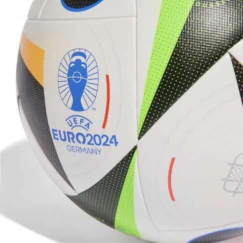 كرة أديداس فوسباليبي كومبيتيشن يورو 2024 FIFA كواليتي برو، IN9365، للجنسين، كرة قدم، أبيض/أسود/أزرق متوهج، 4 in Kuwait