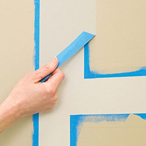 بيتس - شريط طلاء، شريط طلاء 0.7 بوصة، 3 عبوات، 54 ياردة، 162 ياردة إجمالاً، شريط طلاء، شريط لاصق، شريط لاصق أزرق، شريط آمن على الحائط، شريط طلاء، شريط رسام أزرق in Kuwait