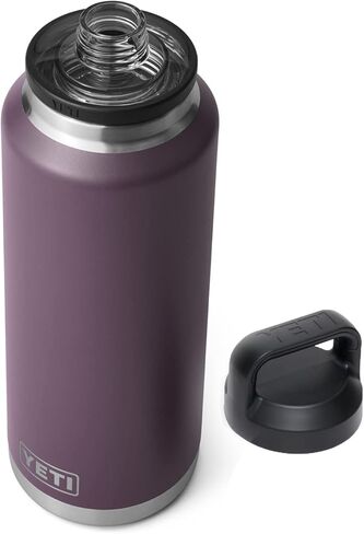 YETI Rambler 46 oz Bottle, Vacuum Insulated, Stainless Steel with Chug Cap, Charcoal in Kuwait