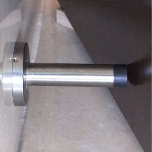 10 Inch Wall Mount Door Stopper, Door Stopper with Rubber Tip, Stainless Steel Sound Dampening Door Stop Bumper Wall Protetor, Brushed Finish with Hardware Screws in Saudi Arabia