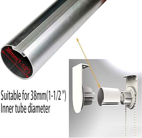 Roller Blind Clutch White Roller Shade Clutch with Metal Bracket and Bead Chain for 1 1/2" (38mm) Tube Replacement Spare Repair Parts, Metal Core Clutch Metal Bracket Bead Chain in Saudi Arabia