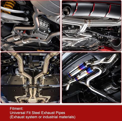 2''Inch DIY Custom Mandrel Exhaust Pipe Tube Pipe Intercooler Pipe,48''Straight Pipe,2''OD Straight&Mandrel Bend Pipe(45/90/180 Degree) Kit,Polished T304 Stainless Steel-8PCS in Kuwait