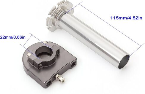 PROCNC دراجة نارية 7/8 "مقود مقبض اليد مع أنبوب خنق سريع الالتواء مزود بمحرك للتحكم في الرافعة مناسب لمعظم الدراجات الرياضية سكوتر ATV لكاواساكي هوندا سوزوكي ياماها دوكاتي in Saudi Arabia