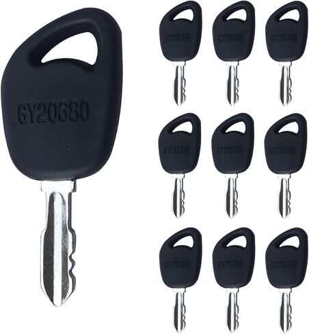 RE183935 Ignition Key Compatible with John Deere Tractor - RE71557 Tractor Ignition Keys Fit for John Deere 3033R 3320 5525 5045 3120 9400 Farm Tractor, Keys 10 Pcs Replace (RE183935) in Kuwait