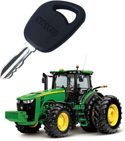 RE183935 Ignition Key Compatible with John Deere Tractor - RE71557 Tractor Ignition Keys Fit for John Deere 3033R 3320 5525 5045 3120 9400 Farm Tractor, Keys 10 Pcs Replace (RE183935) in Kuwait