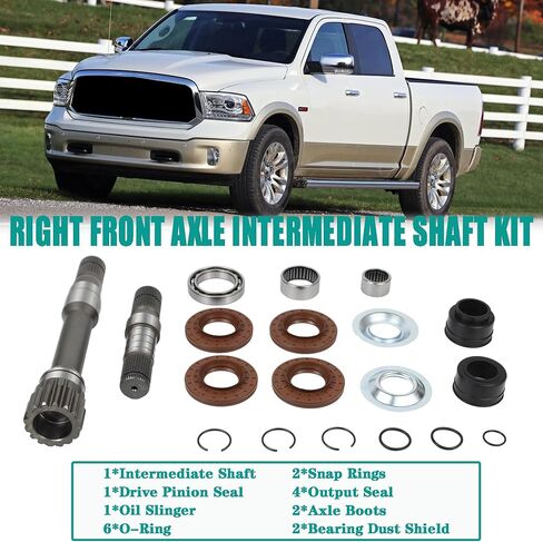 طقم عمود متوسط ​​للمحور التفاضلي الأمامي الأيمن متوافق مع 2012-2021 Ram 1500/Ram 1500 Classic يستبدل 68257420AF 68257421AF 68257422AF 722N695BKA 68146594AB 68146594AA in Saudi Arabia