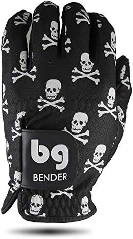 BG Bender Golf Glove | Wear On Left | (Crossbones, Mens Large) in Saudi Arabia
