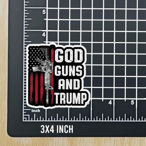 (3 قطع) ملصق God Guns and Trump يدعم ملصقات ترامب Trump 2024 ملصق President 2024 ملصقات العلم الأمريكي هدية ديكورات لخوذة ممتص الصدمات لملحقات الكمبيوتر المحمول، ملصق 3"x4" in Kuwait
