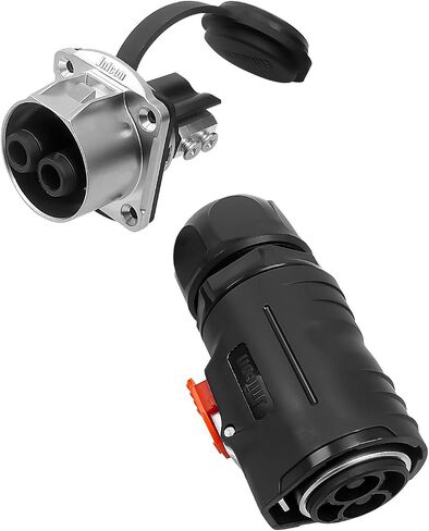 120Amp Trolling Motor Plug and Receptacle Set Fit for 4/6 AWG Wire, Waterproof Marine Boat DC Power Connector, 12V/24V/ 36V/48V Plug for Trolling Motor/Down Rigger/Fishing Reel, 2Pcs in Saudi Arabia
