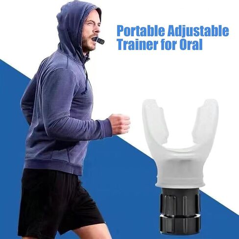 Portable Adjustable Trainer for Oral-for Daily Fitness Training, Easy to Clean -White in Saudi Arabia