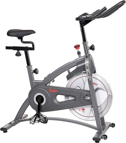 دراجة التمارين الرياضية الداخلية لركوب الدراجات من Sunny Health & Fitness مع مقاومة مغناطيسية/لبادية ومحرك حزام/سلسلة، اتصال بلوتوث اختياري مع تطبيق SunnyFit® in Saudi Arabia