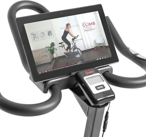 دراجة التمارين الرياضية الداخلية لركوب الدراجات من Sunny Health & Fitness مع مقاومة مغناطيسية/لبادية ومحرك حزام/سلسلة، اتصال بلوتوث اختياري مع تطبيق SunnyFit® in Saudi Arabia