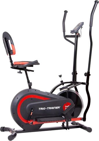 [BODY POWER] - 2nd Gen, PATENTED 3 in 1 Exercise Machine, Elliptical with Seat Back Cushion, Upright Cycling, and Reclined Bike Modes - Digital Computer Targets Different Body Parts, BRT5118 in Saudi Arabia