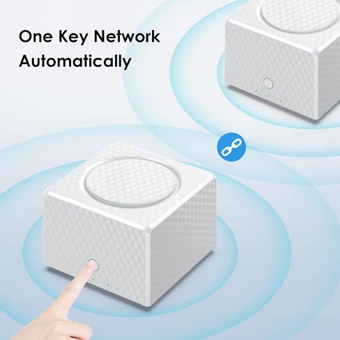 نظام واي فاي شبكي مزدوج النطاق لتغطية المنزل بالكامل، استبدال جهاز توجيه WiFi وموسع، جهاز توجيه شبكة جيجابت، التحكم الأبوي، عبوتان in Kuwait