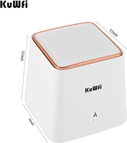 نظام KuWFi Mesh Wi-Fi، غطاء شبكة جيجابت واي فاي، يستبدل جهاز توجيه WiFi وموسع، المنزل بالكامل 6000 قدم مربع. تغطية قدم، معزز شبكة WiFi لاسلكي عالي الأداء وسلس (3 عبوات) in Kuwait