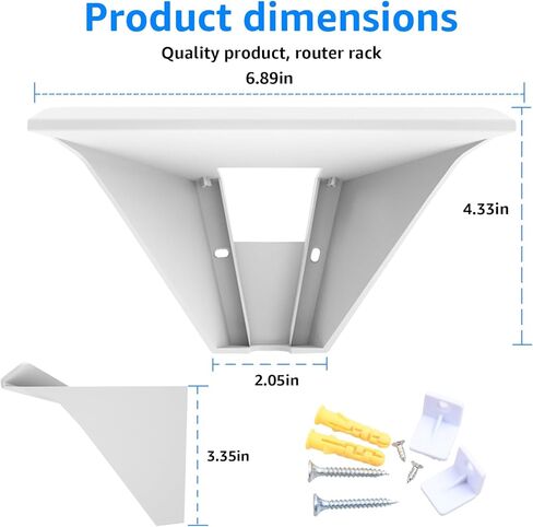 StarLink Mount، Star Link Internet Kit، حامل الأقمار الصناعية، حامل الاستقرار ABS جدار جبل حماية جهاز التوجيه لجهاز StarLink Mesh Router V2 Mesh Router in Kuwait