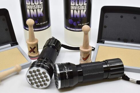 الأشعة فوق البنفسجية Blacklight التفاعلية حبر أزرق غير مرئي لختم المستندات ووضع العلامات الأمنية (مجموعة المبتدئين) in Kuwait