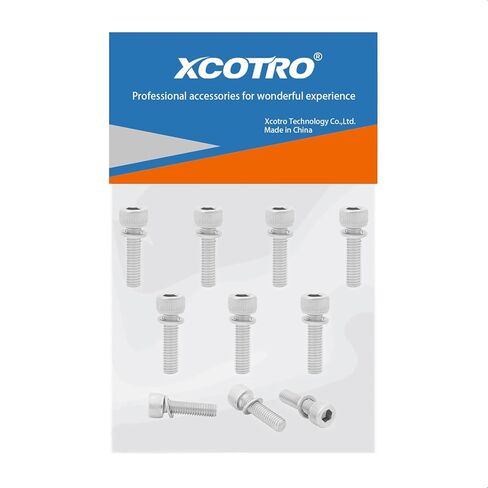 10 قطعة من الفولاذ المقاوم للصدأ M5x18mm عرافة المقبس غطاء رأس البراغي مسامير مع غسالات للدراجات الجبلية دراجة الدراجات الجذعية الثابتة الترباس المسمار الملحقات in Kuwait