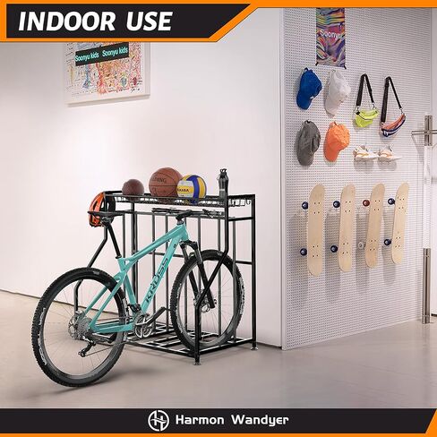 4 رف حامل للدراجة مع رف تخزين داخلي للدراجات للمرآب in Kuwait