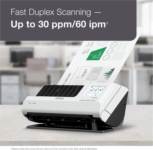 إبسون DS-C480W ماسح ضوئي لاسلكي للمستندات المكتبية على الوجهين مع وحدة تغذية تلقائية للمستندات (ADF) in Saudi Arabia