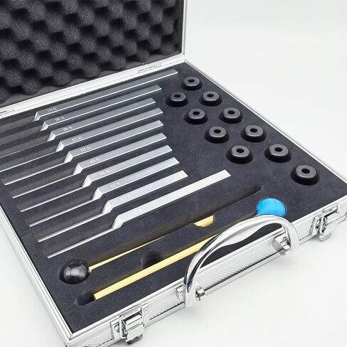 طقم شوكة ضبط سولفيجيو 10 قطع، أدوات علاج بالموسيقى غير مرجحة لشفاء الصوت والتأمل مع مطرقتين (174 هرتز 285 هرتز 396 هرتز 417 هرتز 528 هرتز 639 هرتز 741 هرتز 852 هرتز 963 هرتز 432 هرتز) in Kuwait