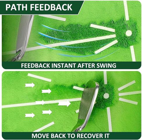 Durable Golf Practice Mat with Path Feedback for Perfecting Swing-Golf Training Mat for Indoor & Outdoor Practice in Kuwait