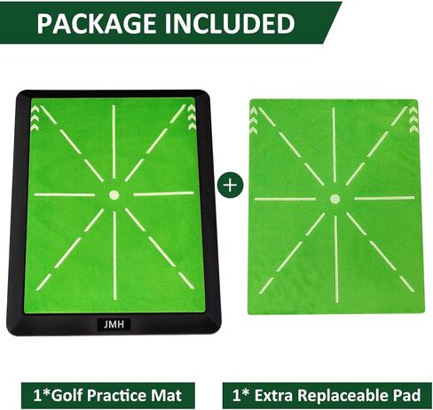 Durable Golf Practice Mat with Path Feedback for Perfecting Swing-Golf Training Mat for Indoor & Outdoor Practice in Kuwait