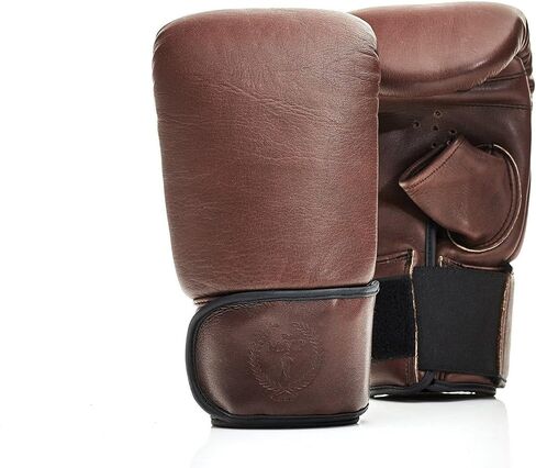 Modest Vintage Player, PRO Heritage Brown Leather Bag Gloves - Genuine Full Grain Cowhide Leather in Saudi Arabia