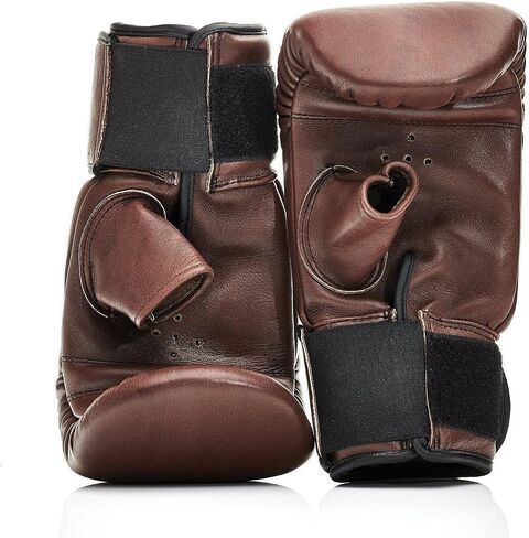 Modest Vintage Player, PRO Heritage Brown Leather Bag Gloves - Genuine Full Grain Cowhide Leather in Saudi Arabia