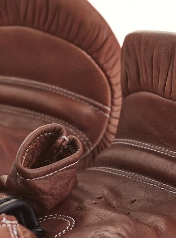 Modest Vintage Player, PRO Heritage Brown Leather Bag Gloves - Genuine Full Grain Cowhide Leather in Saudi Arabia