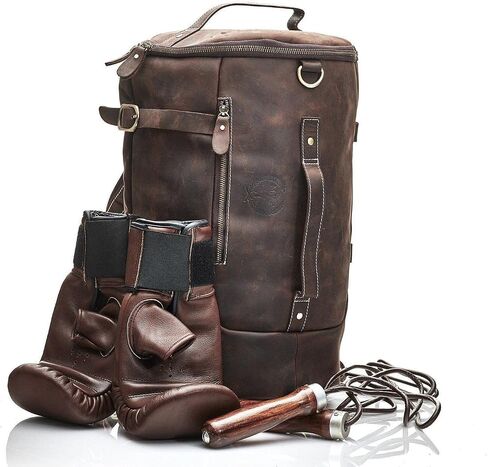 Modest Vintage Player, PRO Heritage Brown Leather Bag Gloves - Genuine Full Grain Cowhide Leather in Saudi Arabia