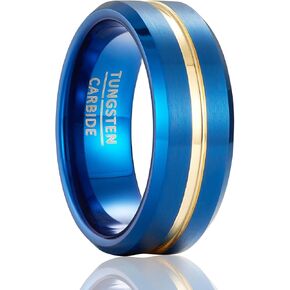Men's wedding ring men's rings tungsten rings women width 8 mm