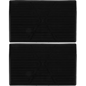 PartyKindom 2pcs Durable Car Floor Carpet Protector Patch Anti-Slip Rubber Pedal Foot Pads for Automotive Carpet Repair Versatile Design for Enhanced Protection